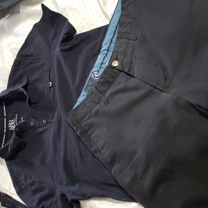 Volcom Hybrid Shorts Sz.31, Rock&Republic Short Sleeved Top Sz. Small